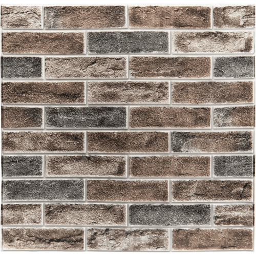 3D tapete - Rustik Listele 3D tapete - Rustik Listele. Ovaj model 3D samolepljive tapete je dostupan kao panel dimenzija 69 x 68 x 0.45 cm i pokriva površinu od 0.47 m2. Nijanse rustik cigle su u tonovima toplih zemljanih boja.