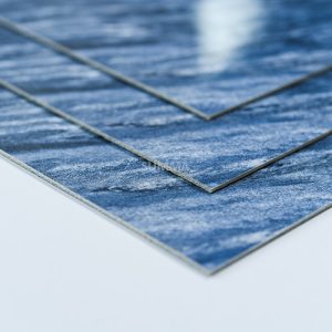 3D tapete aqua marin granit prikaz uglova i ivica više panela koji pružaju uvid u praktičnost uklapanja u uglove zidova.