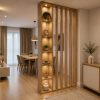 Pregradni zid od letvica - Natural Oak