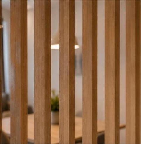 Pregradni zid od letvica - Natural Oak