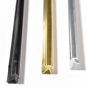 Aluminijumska ugaona lajsna za zidne panele 3 mm, zlatna, srebrna i crna