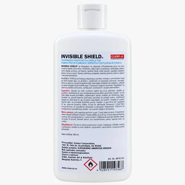 Invisible Shield premaz protiv kamenca 300 ml – etiketa sa uputstvom