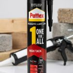 Montažni lepak Pattex One For All High Tack 440 g sa pištoljem, za zidne panele i kamen