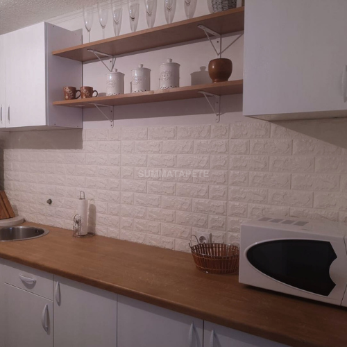 3D tapete – Bela cigla